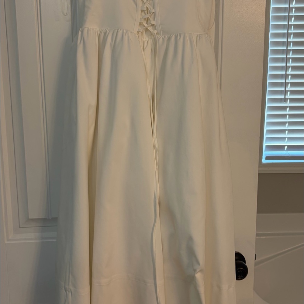 House of CB Kelly White Corset Midi Sundress size Medium - Picture 2 of 8